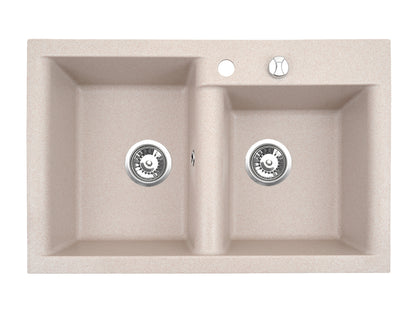 Zlewozmywak Kuchenny Granitowy - Estein 2k - 78 x 50 cm