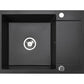 Zlewozmywak Kuchenny Granitowy - Cordeo 70 - 70 x 50 cm