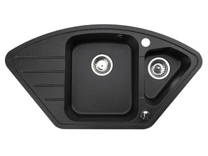 Zlewozmywak Kuchenny Granitowy - Merkury - 93 x 49 cm