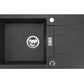 Zlewozmywak Kuchenny Granitowy - Atena 76 - 76 x 44 cm