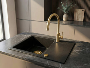 Zlewozmywak Kuchenny Granitowy - Luna 59 - 59 x 44 cm