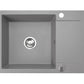 Zlewozmywak Kuchenny Granitowy - Cordeo 70 - 70 x 50 cm