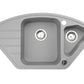 Zlewozmywak Kuchenny Granitowy - Merkury - 93 x 49 cm
