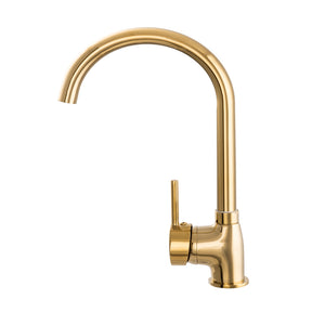 Bateria kuchenna zlewozmywakowa Algea - Złoto