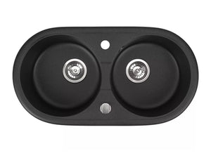 Zlewozmywak Kuchenny Granitowy - Libra - 79 x 42,5 cm