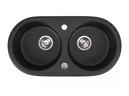 Zlewozmywak Kuchenny Granitowy - Libra - 79 x 42,5 cm