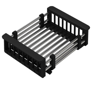 Ociekarka Teleskopowa Koszyk Stalowy - Czarny i Chrom