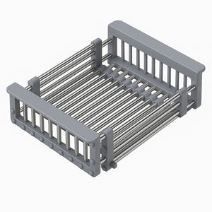 Ociekarka Teleskopowa Koszyk Stalowy - Szary