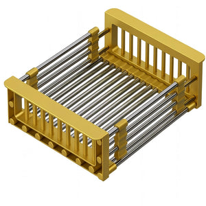 Ociekarka Teleskopowa Koszyk Stalowy - Złoty