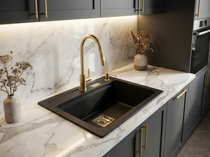 Zlewozmywak Kuchenny Granitowy - York - 59 x 50 cm
