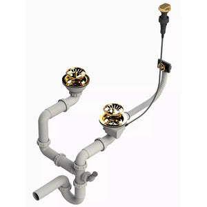 Syfon Dwukomorowy - Automatyczny - Złoty