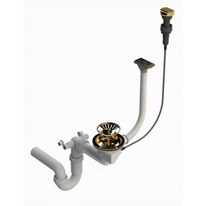 Syfon Jednokomorowy do Zlewozmywaka Atena - Automatyczny - Złoty