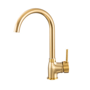 Bateria kuchenna zlewozmywakowa Algea - Złoto